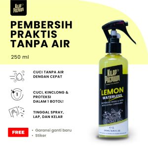 Lemon Waterless | Kilap Premium - Waterless Wash Wax Car Wash Motor Mobil Waterless Detailer Multi Cleanser Perawatan Kendaraan Cuci Mobil Tanpa Air