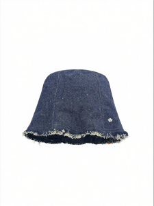 Korean Style Dots Jean Bucket Hat