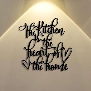 CIFbuy | CIFBUY 1PC Metal Wall Art Abstract Kitchen Sign Home Decor