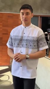 Baju Koko Pria Lengan Pendek Motif Katun Premium Quality