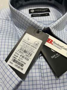 (4P0051) Áo sơ mi ngắn tay lai bầu san ciaro