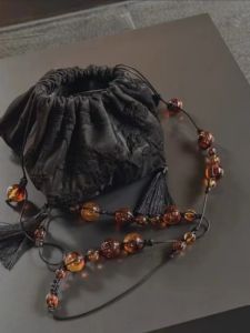 New Chinese Style Handmade Design Jacquard Hawksbill Color Beaded Bag Cheongsam Match Package National Style