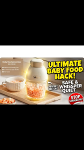 [SG Stock] Bear 0.6L Baby Food Processor | 200W Pure Copper Motor | 6 Sharp Stainless Steel Blades | Thickened Glass Bowl | Professional Meat Grinder