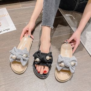 Womens Thick Heel Sandals Summer Outdoor Fashionable Super Fire New 2025 New Internet Celebrity Fairy One-Strap Large Size Shoes 41 to 43