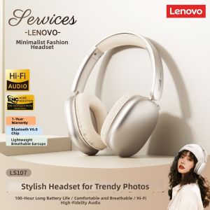 Lenovo | Noise Cancelling Max Headphones Wireless Gaming High-Quality Student Compatible