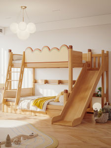 XILIMEI | Adult and Children Bunk Bed Solid Wood Thickened
