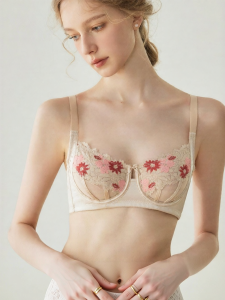 Breast Minimizer Bra Set with Soft Steel Rings Gathering
