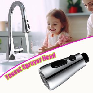 หัวฉีดน้ำก๊อกน้ำแบบยืดหดได้สำหรับห้องครัว หัวฉีดแบบเปลี่ยนได้ ป้องกันน้ำกระเด็น พร้อมโหมดแรงดันสูง หัวฉีดน้ำแบบดึงลง