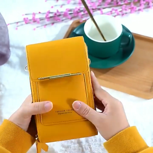 Womens Sling Phone Bag Mini Multifunction Touch Screen Mobile Phone Bag for Girls Card Holder Perempuan Wallet Shoulder Bag