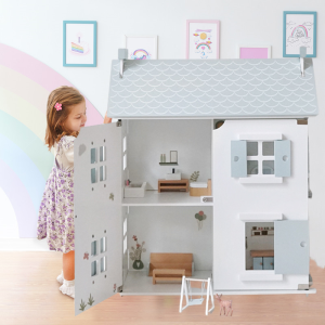 nunukids | Pretend Play Dollhouse Wooden