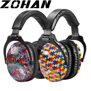 ZOHAN Kids Hearing Protectors Ear Muffs Noise Cancelling Ear Covers Ear Defenders NRR 22dB for Children Sensory Issues Catoon