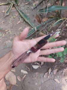 Pisau seset mini baja putih hss