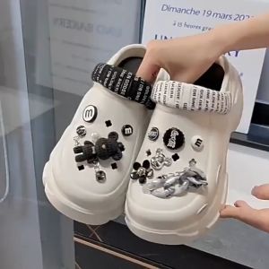 MAIHOOK Sandal Sepatu Wegdes Wanita Sendal Baim Sandal Kodok Sendal Slip on Sepatu Fuji Wanita Selop EVA Rubber Tinggi Sandal Platform 36-41