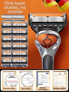YIHAO | Scraping Resistant No Dark Points Manual Razor 5 Blades