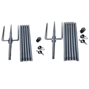 [Bside Tool Store] Classic Patio Flagpole with Spliced Design and 360 Degree Rotation for Garden Use