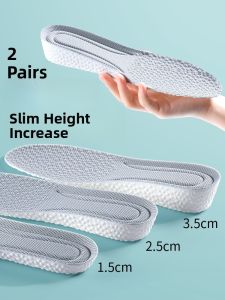 XIANZHAO | Womens Invisible Comfortable Shoe Inserts 1cm Heightening Summer Special Use Foot Support Stand Long Without Tiredness 3cm