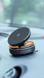 ที่วางโทรศัพท์มือถือแบบแม่เหล็กติดรถยนต์การดูดซับสูญญากาศ 360 °ขายึดดูดแบบหมุนได้ Super Strong สําหรับสมาร์ทโฟน