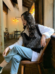 Autumn 2025 High-End Milk Series College Style Salt Lady Small Fragrance Sweater Layering Two-Piece Set Women Fashion Ensemble