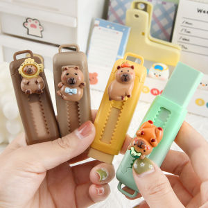 Kawaii Retractable Eraser Cute Capybara Korean Stationery Rubber Drawing Erasers Childrens School Supplies Office