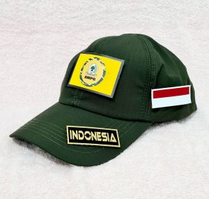 Logo AMPG GOLKAR Topi Tactical PDL Army BONUS FREE 3 Patch Emblem Prepet Perekat Velkro