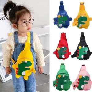 Dinosaur Shoulder Bag Sling Bag Kids Casual Bags Cute Mini Crossbody Bag Boys Girls Chest Bag