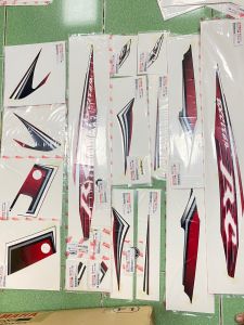 Tem exciter 2010 đỏ đen rc chính hãng yamaha đầy đủ các đời chính hãng  và tem 3 lớp cho ae cần