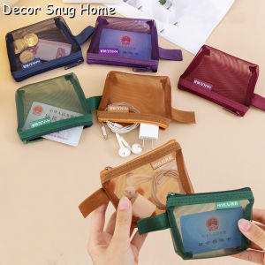 【On Sale】Office Stationary Zipper Mesh Pen Bag Nylon Pencil Bag Pencil Case Mesh Pen Case Pencil Pouch