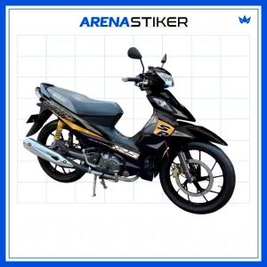 SH05c Sticker Suzuki Shogun 125 Sp Stiker Striping Lis Shogun 125 Variasi Retro Design Racing Line Lz