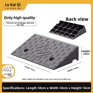 LUKAIQI | Solid Rubber Slope Pad for Stairs Threshold and Curbs