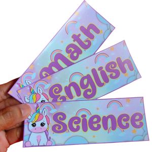 Unicorn Subject Sticker Label