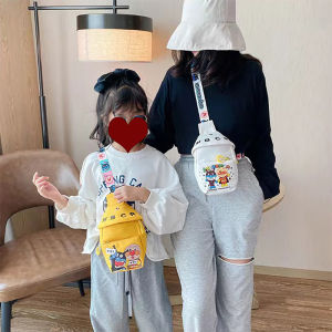 กระเป๋าสะพายไหล่ผ้าใบสำหรับเด็กเด็กหญิงเด็กชายเดินทางเดินป่ากระเป๋าเป้สะพายหลังขนาดเล็กเดย์แพ็คสะพายไหล่แฟชั่นกระเป๋าคาดหน้าอก