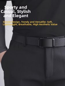 rosekey | New Automatic Buckle Mens Tactical Canvas Nylon Belt