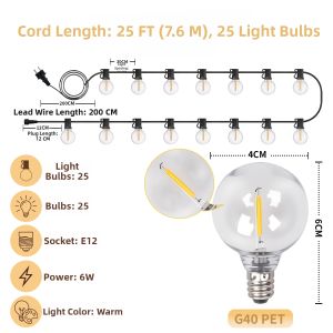 BEAUTY IN THE LIGHT | Waterproof Decorative Outdoor String Lights