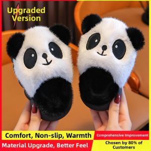 BENBENZHU | Winter Warm Fuzzy Panda Cotton Slippers
