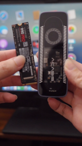 ACASIS M.2 NVME SSD Enclosure with Cooling Fan USB 3.1 Gen 2 (10Gbps) PCIe M.2 NVMe to USB Adapter/Reader Supports M and B&M Keys and Size 2230/2242 /2260/2280 SSDs (up to 8TB)