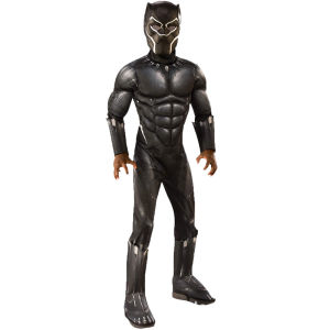 3PCS Childrens new Black Panther superhero Halloween party cosplay stage performance costume set