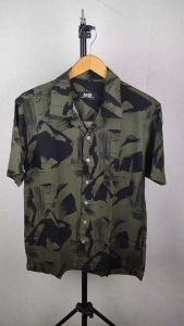Kemeja Pria Lengan Pendek Rayon Hawaiian Shirt Kemeja Pantai Santai Casual Keren