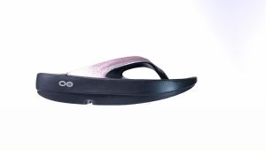 OOFOS OOlala Luxe Rose Sparkle (สีชมพูประกาย) รองเท้าเพื่อการฟื้นฟู