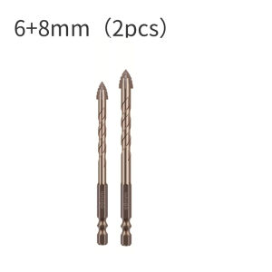 7PCS/SET 3-12mm Four-Flute Sawtooth Drill Bit Sawtooth Drilling Tools For Glass/Tile/Concrete/Metal Drill Bit Set Tools