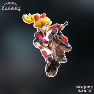 Mario Racing Motorcycle & Car Decorative Glass Stickers