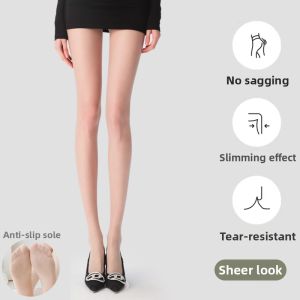 FENGTING | Sheer Tear-resistant Beige Nude Cover-up Silk Pantyhose