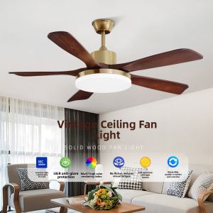 Chigo | Full Spectrum Ceiling Fan Light Retro Style