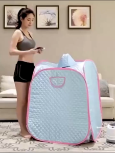 Newly upgraded without installation 1250W 2.5L Sauna Steam Bath Tent Portable steam Sauna Box SPA Sweating Fumigation Folding Box With Steamer Anti-Bacterial Skin Care