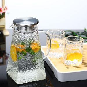 Heat Resistant Glass Tea and Juice Maker Water Pitcher Set