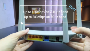 [PRELOVED] WDR5620 Home Wireless Router 5G Dual-band Gigabit Broadband Universal High-power WiFI Wall King AC1200 High-speed Telecom Fiber Router