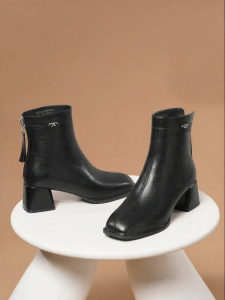 Reddragonfly | Mid Aged Stylish Autumn Winter Boots Black High Heels