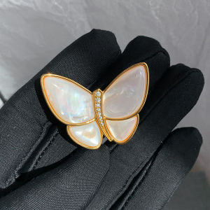 CAFFTI | Mother-of-Pearl Butterfly Luxury Brooch