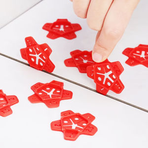 ตัวเว้นระยะกระเบื้อง 5in1 ขนาด 1/1.5/2/2.5/3 มม. คลิปเวดจ์สำหรับปรับระดับกระเบื้องเซรามิก ระบบปรับระดับช่องว่างกระเบื้องปูพื้นและผนัง อุปกรณ์ก่อสร้าง