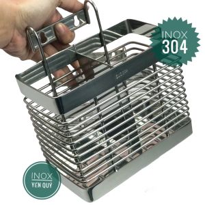 INOX 304 GIÁ ĐỰNG ĐŨA ĐÔI VÀNH TẤM CHỐNG TỤT THÌA ĐŨA TIỆN LỢI / PHỤ KIỆN KHÔNG THỂ THIẾU TRONG BẾP