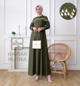 Hanifa Fashion Gamis Terlaris Bordir Dan Payet Bahan Katun Toyobo Gamis Kekinian Gamis Terlaris